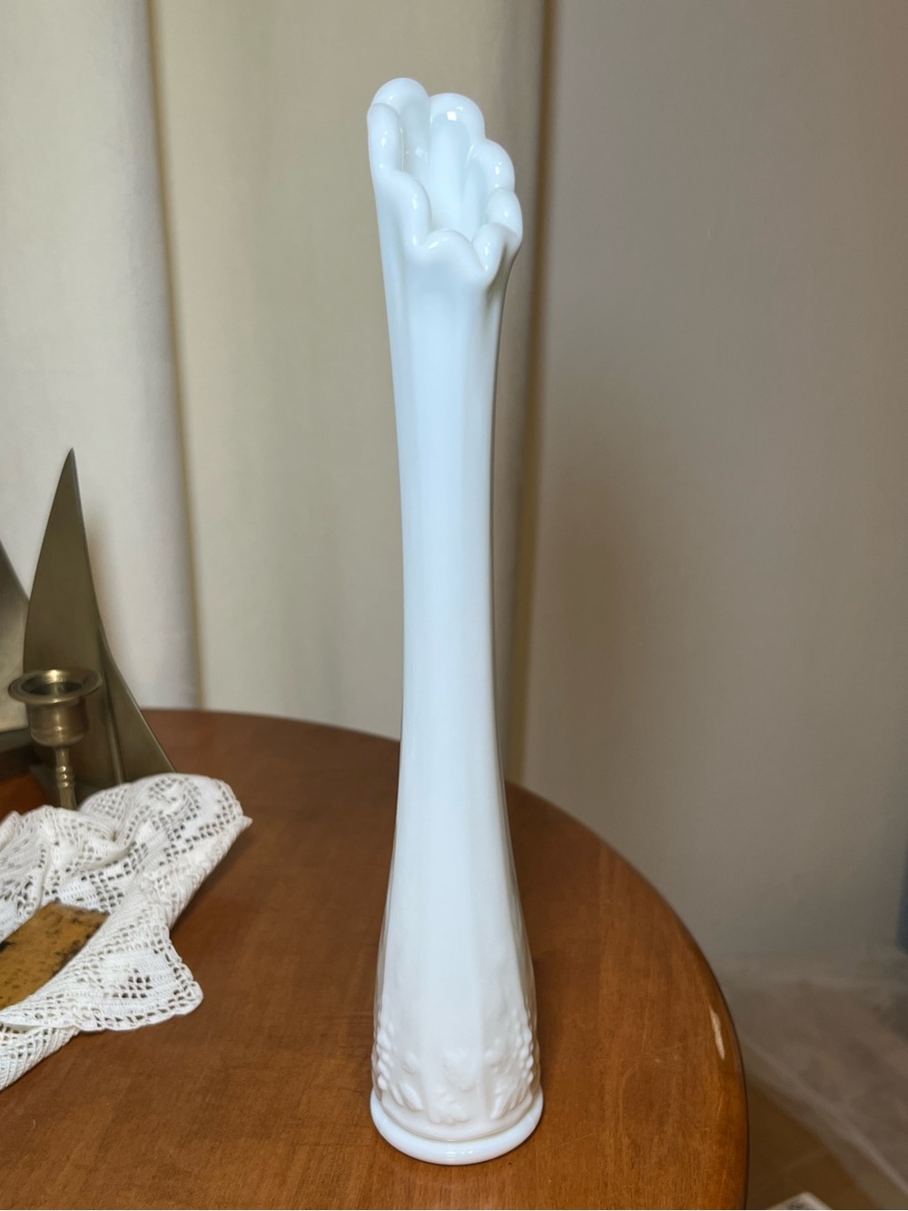 Westmoreland White Milk Glass Bud Vase - Elegant Home Accents - MCM
